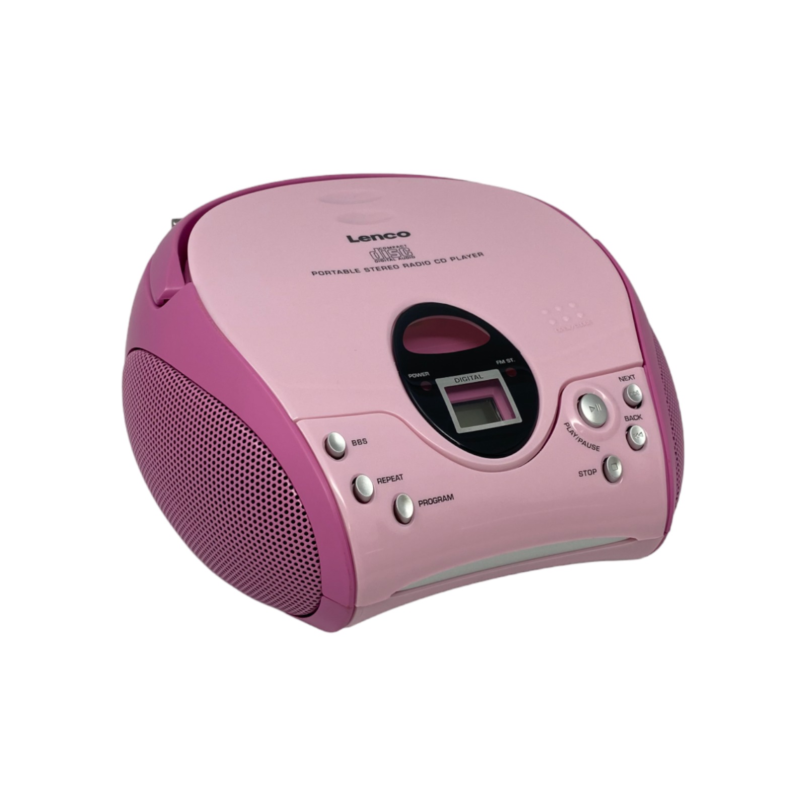 Elektronik :: Audio & Hifi :: Lenco SCD-24 Stereo UKW-Radio CD Player  Spieler Teleskopantenne Kinder Rosa